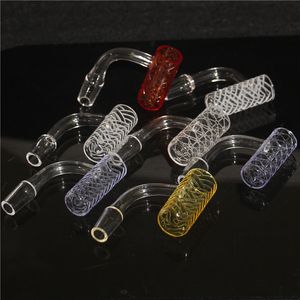 Fumer des clous de quartz sans dôme 14mm mâle femelle entièrement souder des clous de quartz à bord biseauté pour dabs verre bong dab plates-formes pétrolières