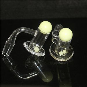 Fumer Flat Top 90 degrés Quartz Banger Avec Carb Cap Terp Pearl 10mm 14mm 18mm Quartz Nail Pour Verre Bongs Cendre Catche Nectar