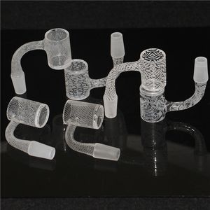 Roken Volledig Las Sandstrasted Quartz Bangers 14mm Mannelijke Domloze Terp Vacuüm Banger Nails voor Bongs Glass Filter Bowls Carb Caps