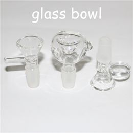 Roken Glass Bowls Tobacco Hookahs en Herb Droge Kom Slide voor Bong 14mm Mannelijke gewricht met verkochte handvat