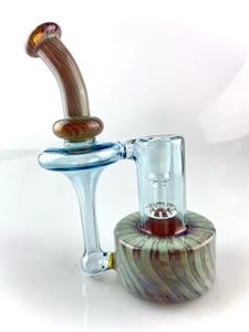 Fumer des narguilés en verre de style rbr3.0 recycler avec un joint double ambre violet et poussière d'étoile atomique de 14 mm