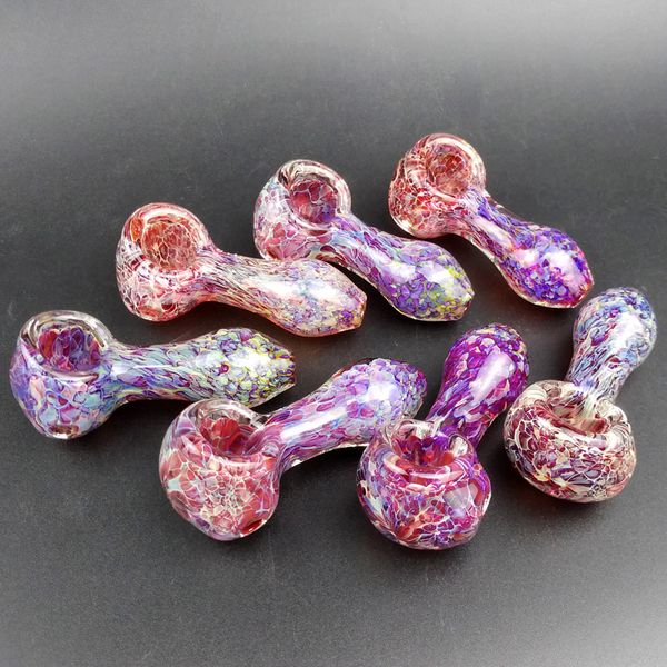 Pipon de cuillère d'arachide en verre fumer bol en verre piches en tête rose mignon beuty gipe Heady 2,9 pouces