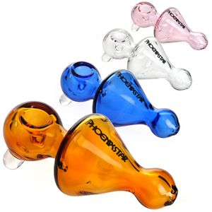 Pipes en verre fumer les plates-formes d'huile Percolateur aux nargues Hélice Pipe à eau en verre Bongs Recycler un bong avec une fonction d'hélice 5,3 pouces Pipes de cuillère