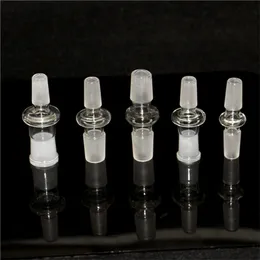 Adaptateur de tuyau d'eau en verre pour fumer Adaptateurs déroulants en verre 14mm 18mm Convertisseur mâle femelle pour Bongs Quartz Banger Bol de brûleur à mazout