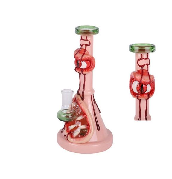 Fumer narguilé 3D conception animale verre à la main caractère plate-forme pétrolière eau Bongs conduite d'eau Dab Rigs avec bol de tabac 3497606