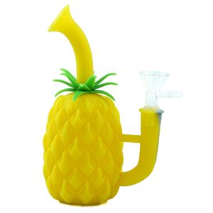 Roken Waterpijppijpen Tabak Siliconen Ananas Rookpijp wax dab rig bongs