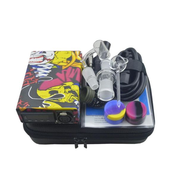 Color de mezcla de fumar PID TC Box E Nails Mini Enail Controlador Kit Dab Kit 14 mm 18 mm Clava de cuarzo 110V220V 20 mm Calentadores de bobina para DAB R8703295