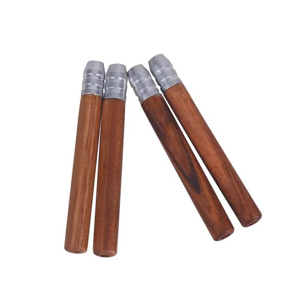 Fumar Pipas de madera natural Hierba seca Colector de tabaco Taster Bat One Hitter Cigarette Filter Holder Boquilla Mini Handpipes Wood Dugout