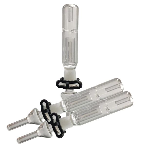 Kit de tubos de vidrio para fumar Filtro reciclador de paja 14 mm 18 mm Puntas de clavos Banger Tip Boquilla para cachimbas Bongs de vidrio Tubería de agua