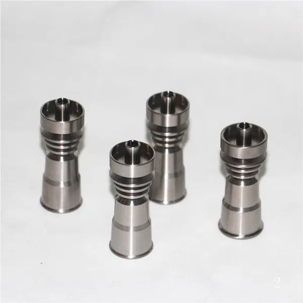 Pipa para fumar 4 EN 1 Domeless GR2 Clavos de titanio 14 mm 19 mm Macho Hembra Clavo para fumar Ti con Carb Cap Para bong de vidrio