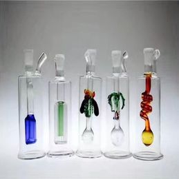 Pfeife Mini-Shisha-Glasbongs Bunte Metallform Mehrere Mini-Glas-Shisha-Flaschen