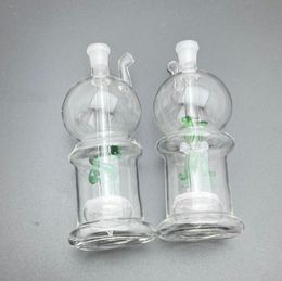 Pipe à fumer Mini bangs en verre de narguilé Forme en métal coloré Bouteille de fumée d'eau en verre avec une bonne performance de filtration