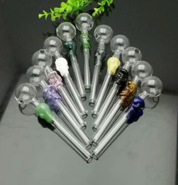 Rokende pijp mini -waterpijpglazels kleurrijke metalen vorm heet verkopende kleur schedel pot in Europa en Amerika