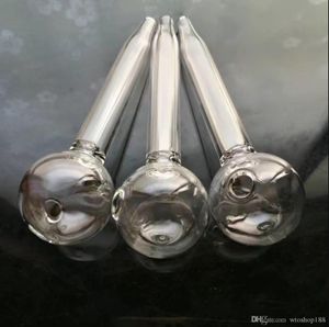 Pipe à fumer Mini narguilé bangs en verre coloré en forme de métal Pipe en verre transparent ultra grande bulle