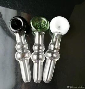 Pipe à fumer Mini narguilé bongs en verre coloré en forme de métal pot de fumée de gourde de couleur mélangée