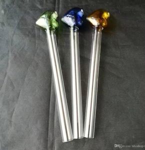 Rookpijp Mini Hookah Glass Bongs Kleurrijk metaalvormige perzik hart Direct kokende pot