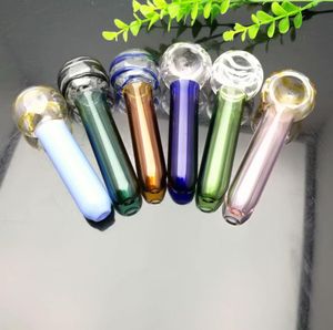 Pipe à fumer Mini narguilé bangs en verre Pipe à sucette colorée en forme de métal coloré