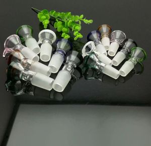 Pipe à fumer Mini narguilé bongs en verre forme en métal coloré nouvel adaptateur en verre coloré de crochet de roche