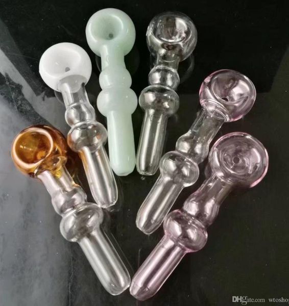 El vidrio de la mini cachimba del tubo que fuma bongs el tubo grande estupendo formado metal colorido de la calabaza de la burbuja