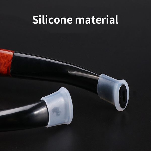 Étui de Protection en Silicone pour embout de Pipe à fumer, anneau de Protection 10/12mm pour tuyaux de tabac, accessoires de pointe de fumée