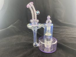 Smoking Pipe nouveau design recycler rbr3.0 secret couleur sucette blanche et violette avec un joint opale de 14 mm