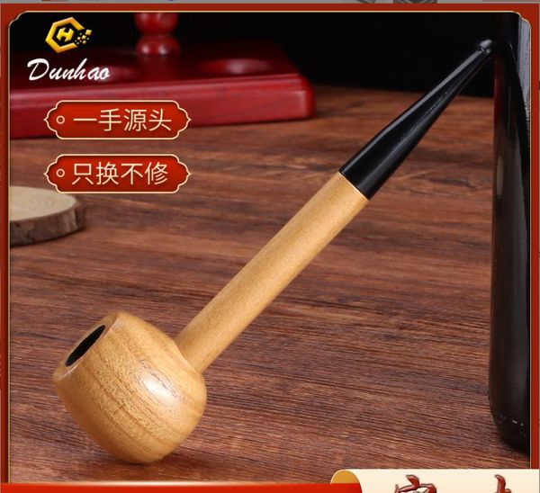 Pipe à fumer Popeye, nouveau mini tuyau droit avec filtre amovible, marteau pour hommes, tuyau en bois massif