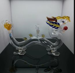 Smoking Pipe Travel Tabak Hookahs Super Dragon Glass Hookahs zijn populair in Europa en Amerika