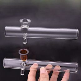 Fumer Pipe en gros GRAND 7 pouces de vapeur en verre capricieux épais Rouleau à vapeur à vapeur à main Tobacco Pipes pour herbe sèche BJ