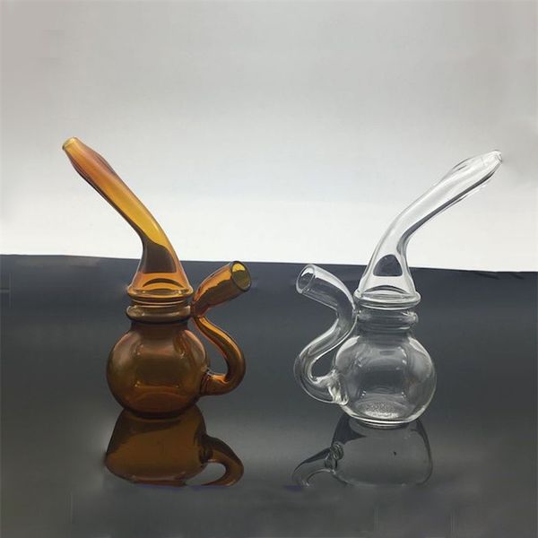 Pipe à fumer en gros Mini coloré forme de gourde verre tabac eau bong porte-cigarette filtre tuyau pour papier à rouler