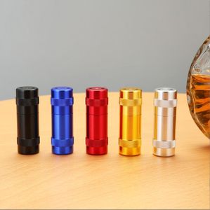 Pipa para fumar Venta al por mayor de abrebotellas de metal, cilindros de presión, conos puntiagudos de latón de 5 colores, antideslizantes y simples