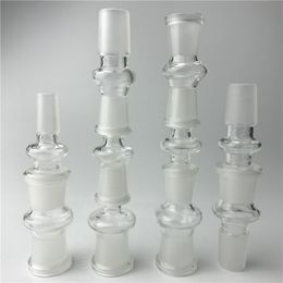 Pipes de fumer 12 styles Adaptateur de verre pour les gréements d'huile de narguilé Bols Bols Bols Quartz Bangers 14 mm mâle à 18 mm Bongs femelles Adaptères Water Piresq240515