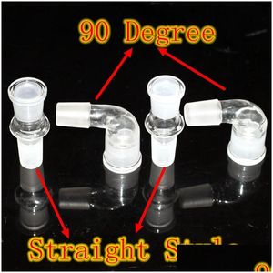 Pipes à fumer 20 style Drop Down Adaptateur pour Bong Hookahs Accessoires 14mm mâle femelle 18mm plates-formes pétrolières Dab verre bol d'eau livraison H Dhea2