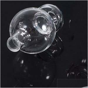 Pipes de fumer Bubble de capuchon de glucides en verre de 25 mm avec des verres de pyrex épais
