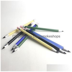 Tuyaux De Fumer 6 Pouces Verre Dabber Outils Stylo Huile Cire Dab Outil Avec Jaune Jade Vert Noir Bleu Colorf Crayon Dabbers Pour Drop Delive Dhzvr