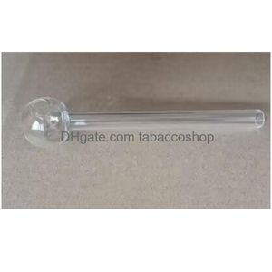 Pijpen 65 mm lengte Mini helder glas 18 mm kogel Oliebranderbuizen Nageltips Brandend Jumbo Pyrex-concentraat Dikke kwaliteit Transpar Dhkiu