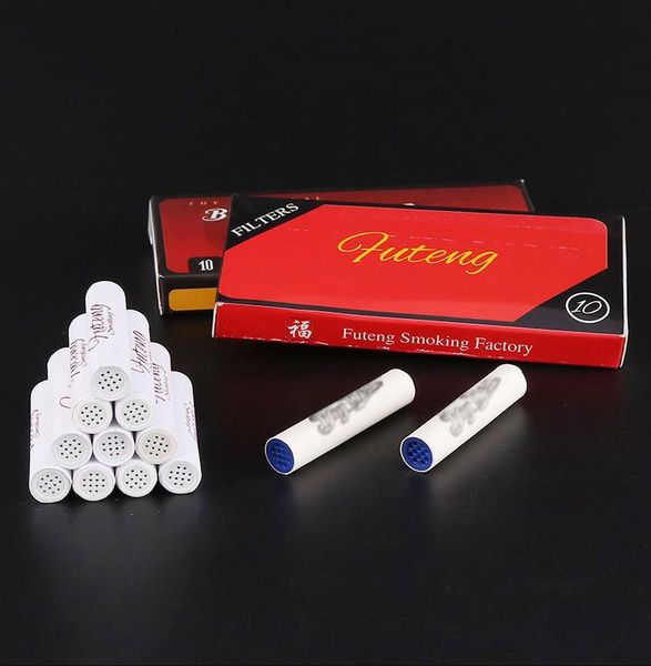 Pipas para fumar Cartucho de filtro de carbón activado de 9 mm, pipa, juego de cigarrillos, hoja de tabaco recta, juego completo de accesorios