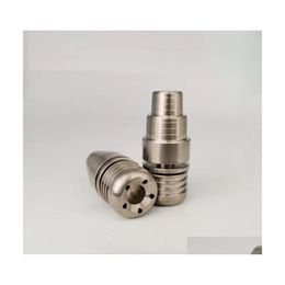 Pipes Accessoires 5 Trous Domeless Convertible Titanium Nail 18Mm 14Mm Réglable Mâle Drop Delivery Maison Jardin Ménage Soleil Dh3Bh