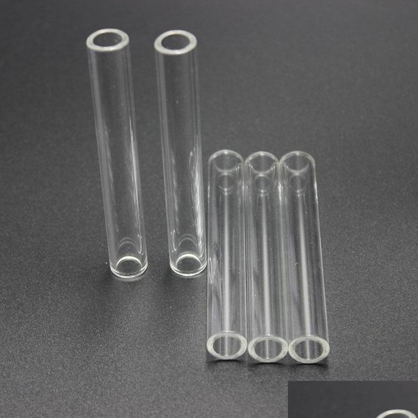 Accessoires pour pipes à fumer Tubes de soufflage en verre borosilicate 12 mm Od 8 mm Id Tube 2 mm d'épaisseur paroi claire couleur produit de laboratoire Drop Dhsam