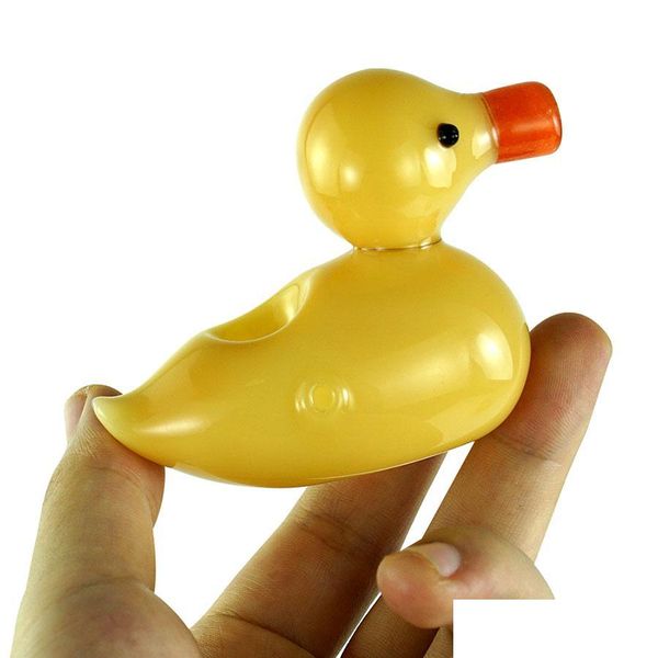 Pipes Accessoires Jaune Canard Chanson Pipe Bongs En Verre Narguilé Bécher Bong Dab Drop Livraison Maison Jardin Articles Ménagers Dhaz7