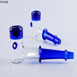 Smoking Pipes Aeecssories Glass Hookahs Bongs Ensemble de fumer en verre bleu