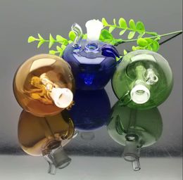 Pipes Aeecssories Narguilés en verre Bongs Pot de pomme en verre coloré nouveau
