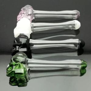 Pipes à fumer Aeecssories Narguilés en verre Bongs nouveau tuyau de crâne coloré