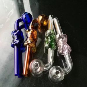 Las pipas de fumar Aeecssories las cachimbas de cristal Bongs el pote curvado belleza de la burbuja