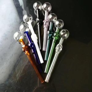 Pipes à fumer Aeecssories Narguilés en verre Bongs Pot d'ébullition direct en os de squelette coloré