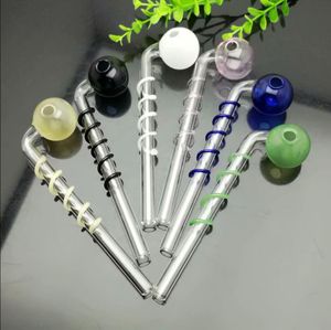 Pipas para fumar Aeecssories Cachimbas de vidrio Bongs Pan Si Cai Pao Bote largo y curvo