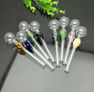 Pipes à fumer Aeecssories Narguilés en verre Bongs Pot d'ébullition directe en verre squelette coloré