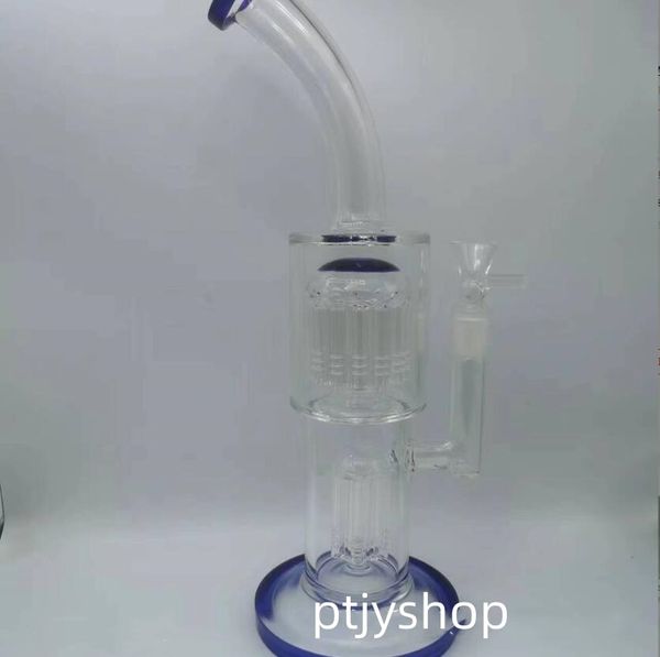 Pipes à fumer Gros narguilés droits Bongs en verre avec bras arbre Percs Matrix percolateur tuyau d'eau Boro Dab Rigs épais barboteur 18mm Joi Dh0Re