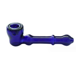 Pipes à fumer en verre borosilicate bleu vert émeraude, produit créatif pour herbes sèches, livraison directe, maison, jardin, maison, Dhrtf