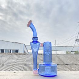 Rauchpfeifen blau und einfarbig rosa RBR1.0 Recycling 14-mm-Verbindung