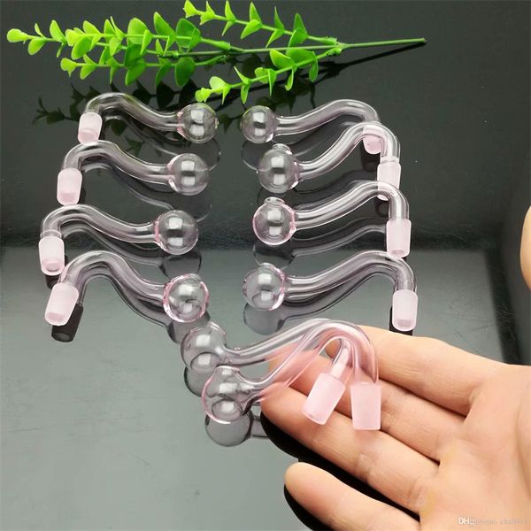 Pipas para fumar Classic PINK glass S accesorios para ollas y hervidores Great Pyrex Glass Oil Burner Pipe Thick